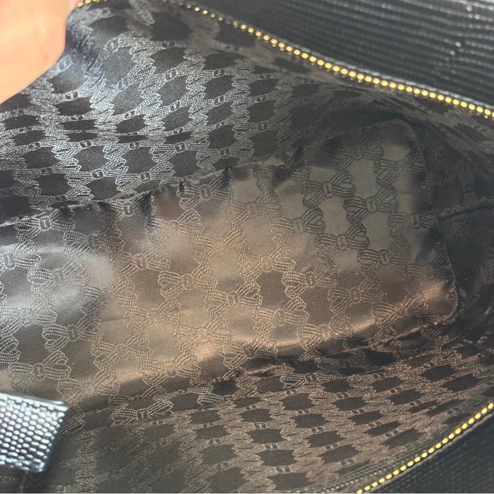 Ted Baker Black leather pebble Textured Delma shopper Tote Bag - Picture 13 of 16